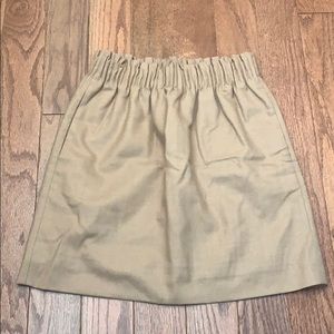 JCrew 00 Tan Wool Blend Sidewalk Skirt